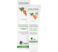 Crème vitaminée bio rayonnante de LOGONA Naturkosmetik pour peaux sèches à très sèches avec carotte bio et vitamine F, nourrissante et éclatante, naturelle et végétalienne, 30 ml