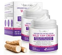 Crème Wild Yam 240g avec Dong Quai pour Femme, Crème Équilibre Hormonal, Soin Ménopause et Périménopause, Hydratation contre Bouffées de Chaleur & Sueurs Nocturnes, Naturelle Crème à l’Igname Sauvage