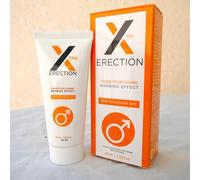 Crème X-Erection pour homme - érection du pénis - Gel effet chauffant 40 ml