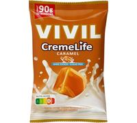 CremeLife Caramel - Bonbons au caramel onctueux sans sucre, gourmandise crémeuse et sans culpabilité - Compatible avec Vivil - 90 g
