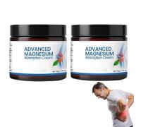 Crèmes antidouleur au magnésium avancé, crème professionnelle au magnésium pour les articulations, gel naturel pour les articulations, soulagement efficace du dos, de la nuque (2 pièce)