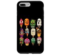 Crèmes glacées d'halloween et Cupcakes Monstres Horreur Effrayant drôle Coque pour iPhone 7 Plus/8 Plus