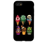 Crèmes glacées d'halloween et Cupcakes Monstres Horreur Effrayant drôle Coque pour iPhone SE (2020) / 7/8