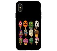 Crèmes glacées d'halloween et Cupcakes Monstres Horreur Effrayant drôle Coque pour iPhone X/XS