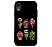 Crèmes glacées d'halloween et Cupcakes Monstres Horreur Effrayant drôle Coque pour iPhone XR