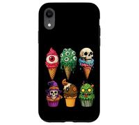 Crèmes glacées d'halloween et Cupcakes Monstres Horreur Effrayant drôle Coque pour iPhone XR