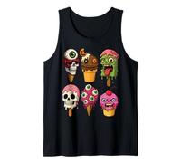 Crèmes glacées d'halloween et Cupcakes Monstres Horreur Effrayant drôle Débardeur