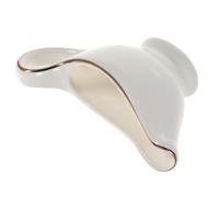 Crémier en Céramique Blanc, Pichet à Sauce Portable Léger pour Café | Pot à Lait Pratique, Récipient de Rangement pour Cuisines et Cours, Usage Eau et Café, Décoration Intérieure
