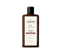 Cremo Bourbon & Oak 2-en-1 Shampooing & Conditioner, Barber Grade Quality That Moisturizes and Cleanses All Hair Types, 16 Fluid Ounce