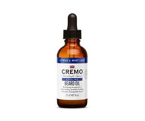 CREMO - Cooling Huile à Barbe pour Homme - Rafraîchissante - Aux Huiles Naturelles 30ml