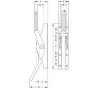 Fuhr Fuhr Verrou à battant 902Z galvanisé pour tige de 13 mm avec PZ Quantité:1