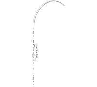 Crémone à larder EUROPA axe 40 mm 3 galets têtière 18 mm Longueur 2500 mm FERCO 6-33168-03-0-1