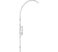 Crémone à larder EUROPA axe 40mm 3 galets têtière 18mm Longueur 2500mm - FERCO - 6-33168-03-0-1 Noir G