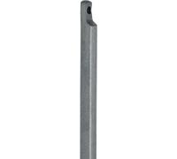 Crémone avec évidement, longueur 1250mm, épaisseur 13mm, STA galv. clair DENI