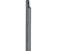 Crémone avec évidement, longueur 1500mm, épaisseur 19mm, STA galv. clair DENI