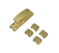 Crémone de Fenêtre AMIG Modèle 19 - Finition Laiton Mat - Système de Fermeture à Levier pour Fenêtres en Bois - Pack de 1 Unité