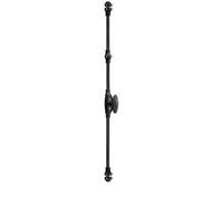 Crémone décorative fonctionnelle MAP vieux bronze à bouton - avec accessoire - 37854