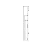 Ferco Crémone d'oscillo-battant F7,5 sans rampe L 1940 mm côte D 980 mm G-22153-00-0-1