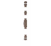 Crémone en fonte pour fenêtre bois - RY 16-02 gris mat TORBEL