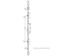 Crémone FERCOMATIC 55/92 SH/R têtière 16mm carré 8mm longueur 2285mm - FERCO - 6-34362-06-0-1