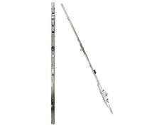 Crémone OB F7.5 DF/DV ajustable haut et bas L 2030mm cote D 980 3 galets - FERCO - G-22073-00-0-1