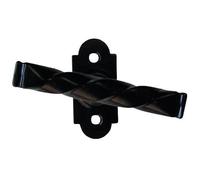 CREMONE POIGNEE DE FENETRE TORSADEE NOIR FER FORGE RUSTIQUE