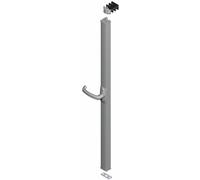 Crémone pompier carénée à poignée rotative - Desy 8510 gris LA CROISÉE DS