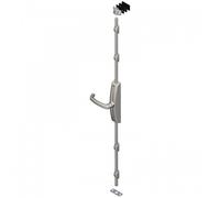 Crémone DUALIS à poignée rotative Noir RAL 9005 - LA CROISEE DS - DS7211-013