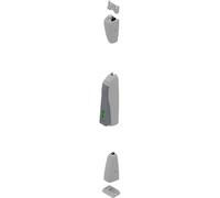 Fermeture d'urgence Sevad avec tringle CROISEE DS - grise - 8250-0-7