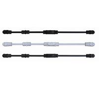 Crémone rustique fonctionnelle ROLLINGER + sachet d'accessoires pour tringle 16x5 - Noir - CRF165BT5EN