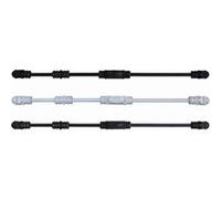 Crémone rustique fonctionnelle ROLLINGER + sachet d'accessoires pour tringle 16x5 - Noir - CRF165BT5EN