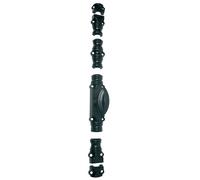 Crémone rustique RY59 série forte pour tringle 16 x 8 mm époxy noir / bouton standard JARDINIER MASSARD J041272