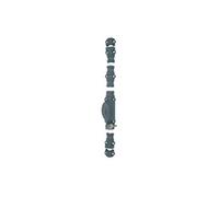 Crémone rustique RY59 série forte pour tringle 16x8mm brut/bouton à clé - - J041300