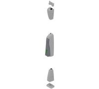 Crémones - poignée à pousser - 2 points 5206 pour fermetures d'urgence Sevad - CROISEE DS - Gris RAL 9006 - DS5206-0-007 Noir G