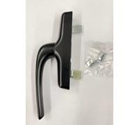 Cremonese RAMSES FAPIM 1842I finition noire RAL 9005 avec poignée abaissée en aluminium et entraxe 104 mm, poignée pour luminaires Made in Italy