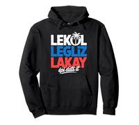 Créole haïtien Funny Heritage Lekol Legliz Lakay Ayiti Zoe Sweat à Capuche