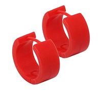 Créole Huggies Boucle d'oreille Piercing Anneau Homme Femme Taille Fine ou Épaisse Plastique Acrylique Rouge, type-modèle:rouge 15x7 mm