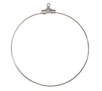 Créoles Argenté 5 Cm La Paire