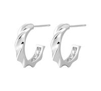 Creoles Femme, Creoles Boheme Femme Plaqué Argent Demi-Rond pour Fête Des Pères Bijoux