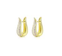 Creoles Or, Boucles Doreilles Creoles Femme Cuivre Forme en U Géométrique Cadeau D'Anniversaire