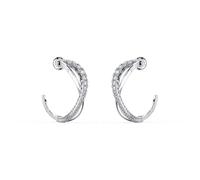 Créoles SWAROVSKI en Métal Blanc et Cristal