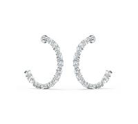 Créoles SWAROVSKI en Métal Blanc et Cristal