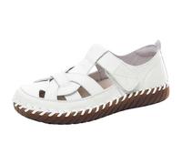 CreoQIJI Sandales d'été pour femme - Sandales plates tendance - Semelle extérieure - Sandales aquatiques - Semelle intérieure souple, Blanc., 41 EU