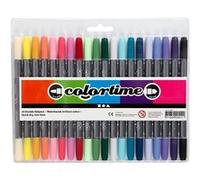 Creotime 20 épingles doubles colorées Multicolor G