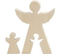 Creotime 2en1 Figures ange 7,8+20 cm x 4,5+14,3 cm x 2 cm Bruin G