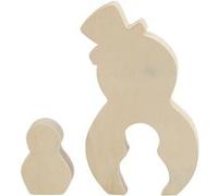 Creotime 2en1 Figures bonhomme de neige 7,7+20 cm x 5,3+11,3 cm x 2 cm NA G