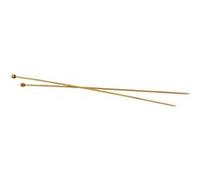 Creotime aiguilles à tricoter bambou 3 mm 35 cm Ivoire G