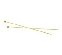 Creotime aiguilles à tricoter bambou 4 mm 35 cm Ivoire G