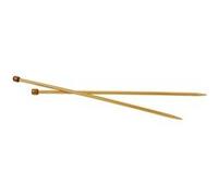 Creotime aiguilles à tricoter bambou 6,5 mm 35 cm Ivoire G