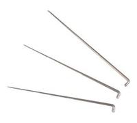 Creotime aiguilles de feutre fines 7,5 cm acier argent 10 pièces Argent G